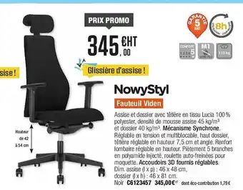 Plein ciel Fauteuil viden nowystyl offre