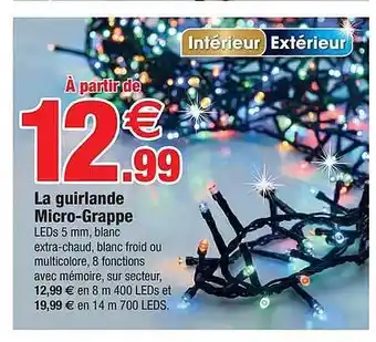 Bazarland La guirlande micro-grappe offre