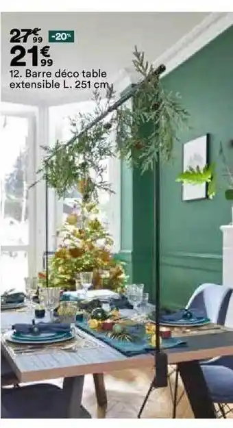 BUT Barre déco table extensible offre