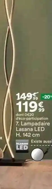 BUT Lampadaire lasana led offre
