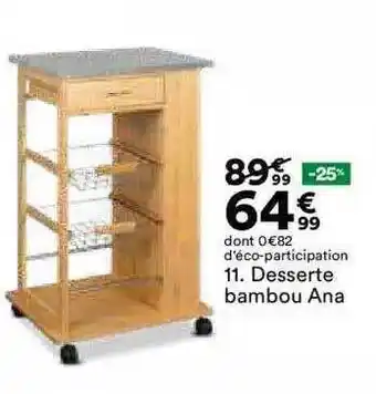 BUT Desserte bambou ana offre
