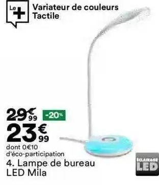 BUT Lampe de bureau led mila offre
