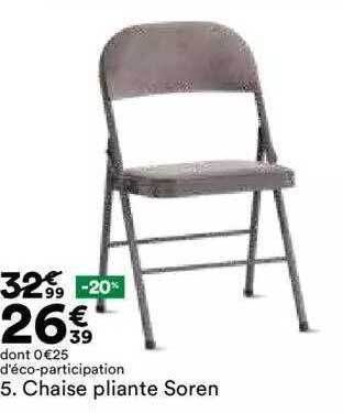 BUT Chaise pliante soren offre