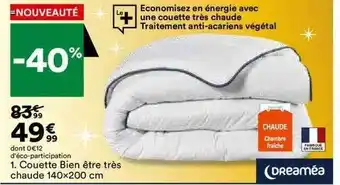 BUT Couette bien être très chaude dreaméa offre