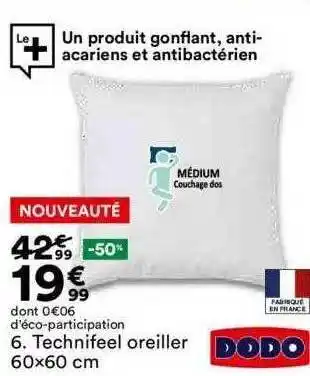 BUT Technifeel oreiller dodo offre
