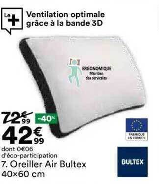 BUT Oreiller air bultex offre