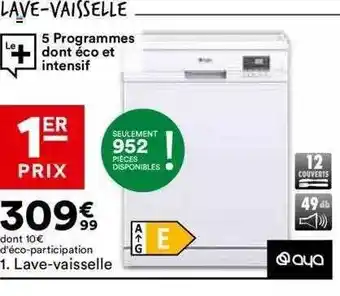 BUT Lave-vaisselle aya offre