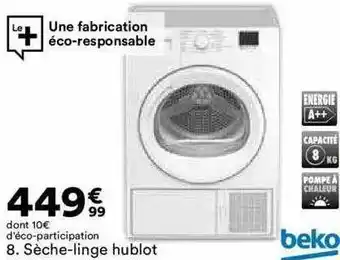 BUT Sèche-linge hublot beko offre