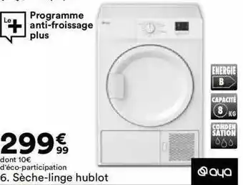 BUT Sèche-linge hublot aya offre