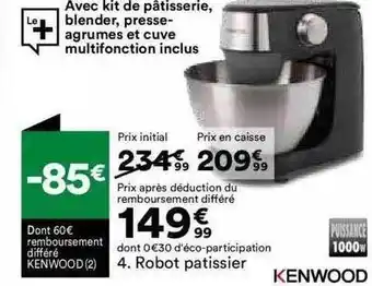 BUT Robot patissier kenwood offre