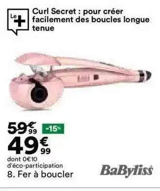 BUT Fer à boucler babyliss offre
