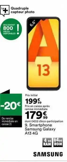 BUT Smartphone samsung galaxy a13 4g offre