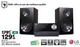 BUT Micro-chaîne lg offre