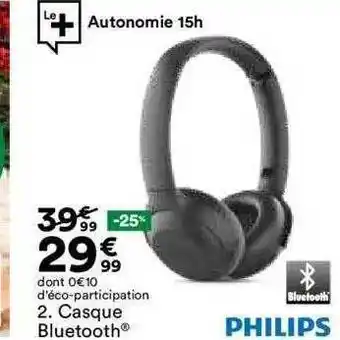 BUT Casque bluetooth phlips offre