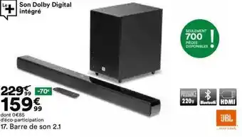 BUT Barre de son 2.1 offre