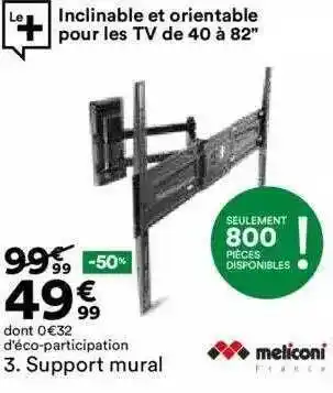 BUT Support mural meliconi offre