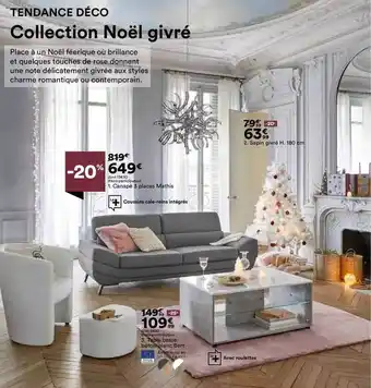BUT Table basse béton blanc bert offre