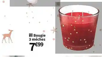 Conforama Bougie 3 méches offre