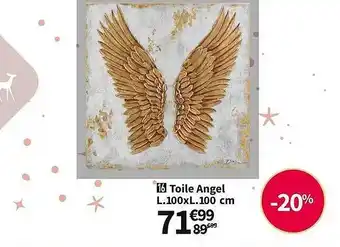 Conforama Toile angel l.100xl.100 cm offre