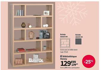 Conforama Bibliothèque honey offre