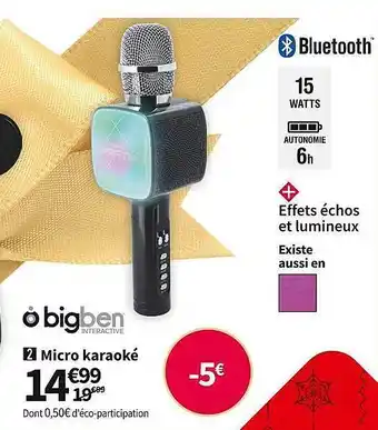 Micro karaoké bigben