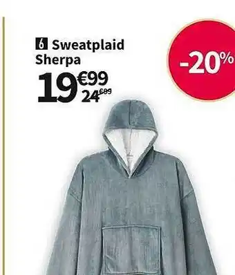 Conforama Sweatplaid sherpa offre