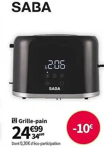 Conforama Grille-pain saba offre