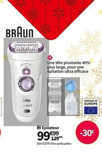 Conforama Épilateur braun offre