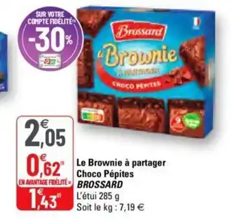 Le Brownies à partager Choco Pétites