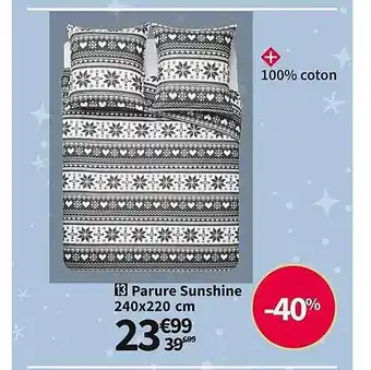 Conforama Parure sunshine 240x220 cm offre