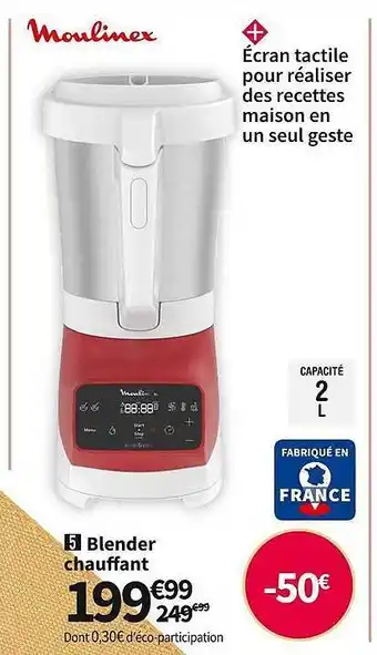 Conforama Blender chauffant moulinex offre