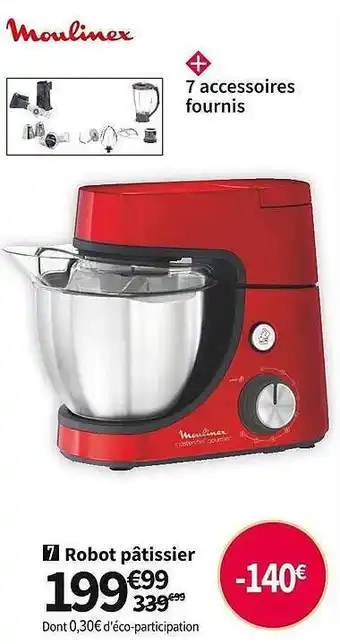 Conforama Robot pâtissier moulinex offre