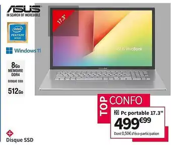 Asus pc portable 17.3