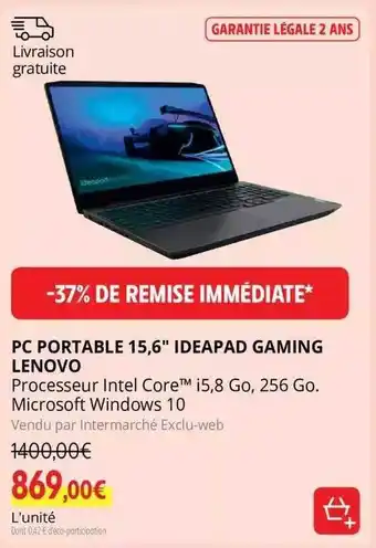 Intermarché Pc portable 15,6 offre