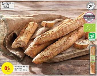 Intermarché Express Baguette bio offre