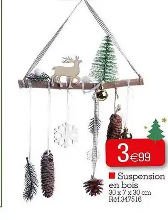 Kandy Suspension en bois offre