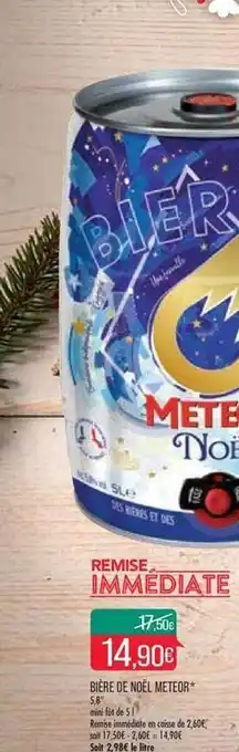 Match Bière de noël meteor offre