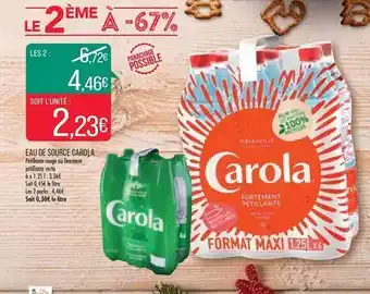 Eau de source carola la 2Ăšme Ă -67%
