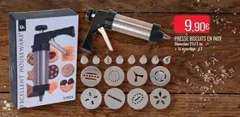 Match Presse biscuits en inox offre