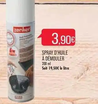 Match Spray d'huile à démouler offre