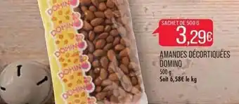 Match Amandes décortiquées domino offre