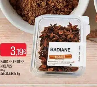 Match Badiane entière niclaus offre