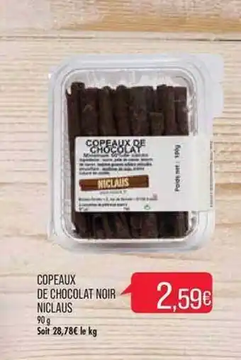 Match Copeaux de chocolat noir niclaus offre