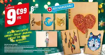 Plein ciel Carnet en bois durable offre