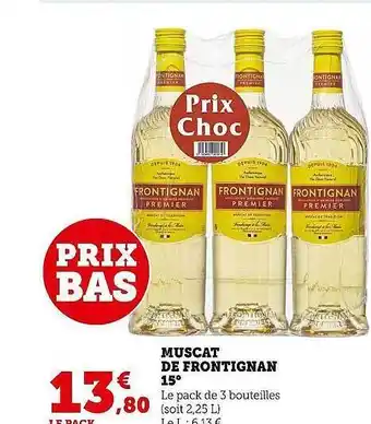 Super U Muscat de frontignan 15° offre