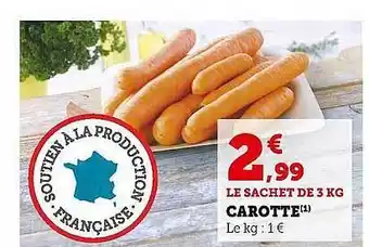Super U Carotte offre