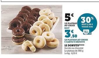 Super U 12 donuts offre