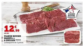 Super U Viande bovine hampe à griller offre