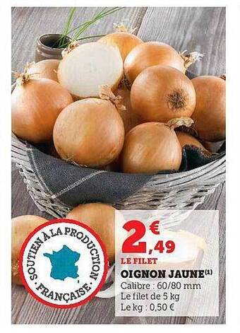 Hyper U Oignon jaune offre