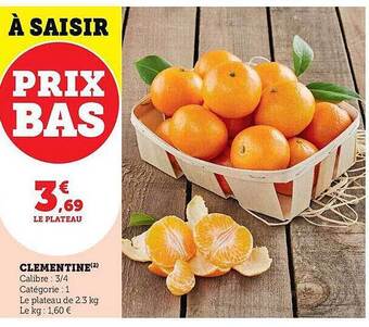 Hyper U Clémentine offre